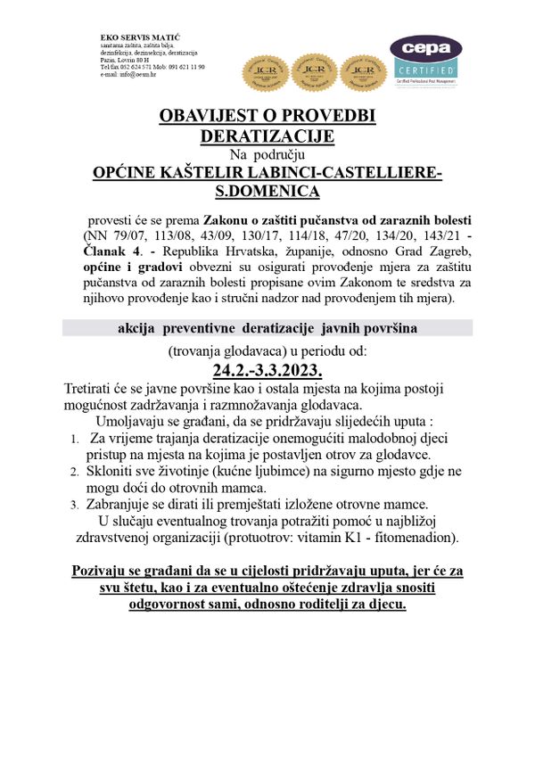 DERATIZACIJA